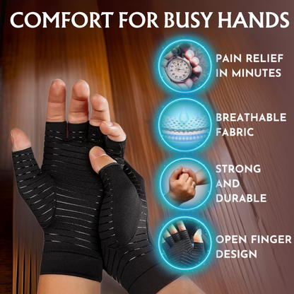 BlumKare™ Copper Compression Gloves for Hand Pain